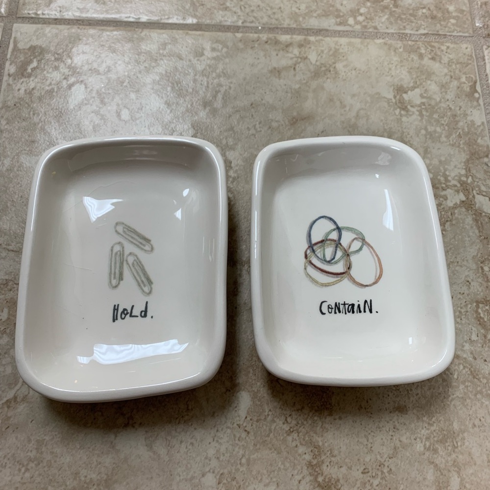 PICK ANY 3 ITEMS FOR $10 - TWO RAE DUNN TRINKET BOWLS